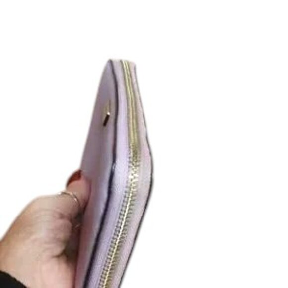 Kate Spade Purple Leather Full Size Zip Wallet EUC - Picture 4 of 7